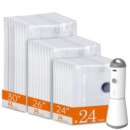 【Summer Vibes】Vacease Cordless Travel Vacuum Bag Set with Rechargeable Air Pump，9/12/15/24-Pack Space Saving Storage Bags, Airtight Resealing Sealed Organizers for Luggage, Sturdy Lightweight Clothes Storage Solution, Vacuum Bags for Travel
